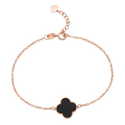 China New Hot Selling 18K Gold Bangle Bracelet Ladies Four Leaf Clover Light High Quality Hot Selling Luxury Bracelet for sale