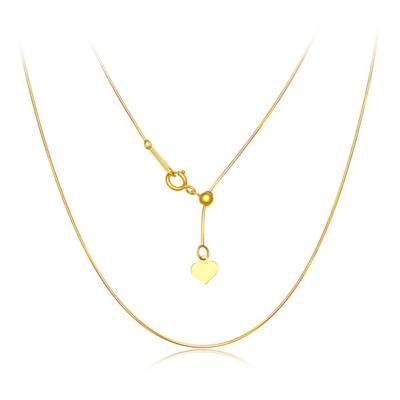 China Factory direct sales specifications 18K snake bone heart-shaped adjustable necklace high heart necklace for women for sale