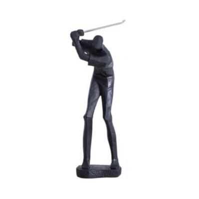 China Man Good Quality Golfer Gifts Europe Figurine Status Decoration Polyethylene Resin Figure Body Collectable Sculpture Art Crafts for sale