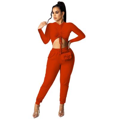 China Breathable Best Price Long Sleeve Co Ord Panty Set Ladies Suit for sale