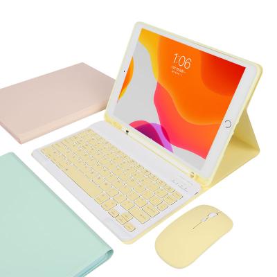 China Hot Selling Adjustable Tablet Pro 105 Wireless Function Tilt Keyboard Cover For Apple iPad 10.2 Case for sale