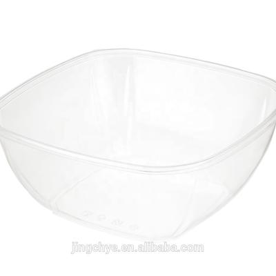 China Food Packaging JC - 160 Oz High Quality Large Square LSB Plastic Bowl With Lid for sale