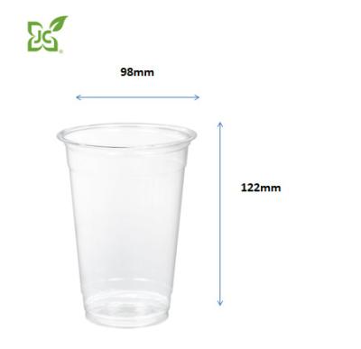 China JC Reusable - SALE! 16oz Plastic Bubble PET Coffee Cups With Lids for sale