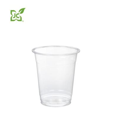 China JC Universal - 12 oz Bubble Tea Wholesale PET Plastic Coffee Cup for sale