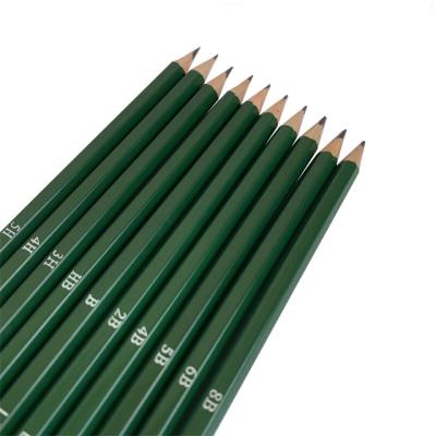 China Fine Art OEM Sketching Pencil Customize Logo Basswood HB 2B Art Drawing Pencils for sale