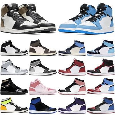 China 2022Original Quality Retro Basketball Shoes aj 1 Multiplied 1 Retro Reverse Game Gray Royal Sneakers Running Shoes Cool Dark Flu for sale