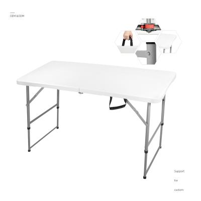 China MESAs Para fiestas por mayor 4ft modern white 60cm tall portable folding table with extendable legs for sale