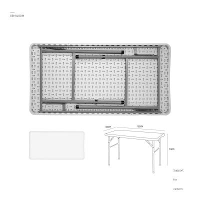 China Modern foldable portable outdoor table set for event in garden with wholesale plastic folding tables for sale