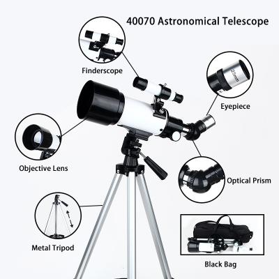 China Best lens F70400 china celestron tron ​​optical glass astronomical refracting telescope for sale kids monocular for sale