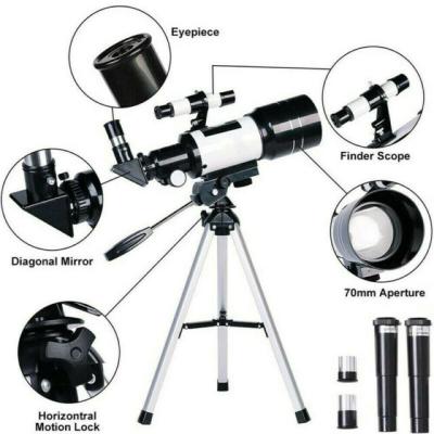 China 70300 lens low price astronomical telescope optical glass refractor for sale for watching moon and planet for sale