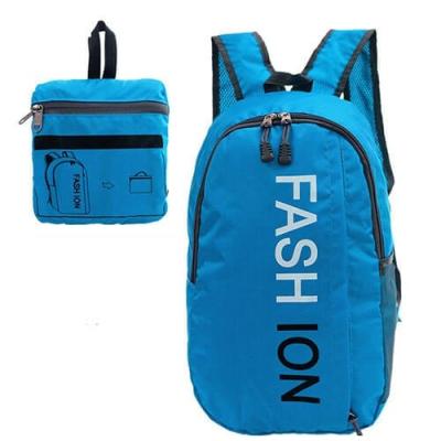 China Sports Foldable Zipper Custom Logo Backpacks , Lightweight Travel Backpack For Climbing for sale