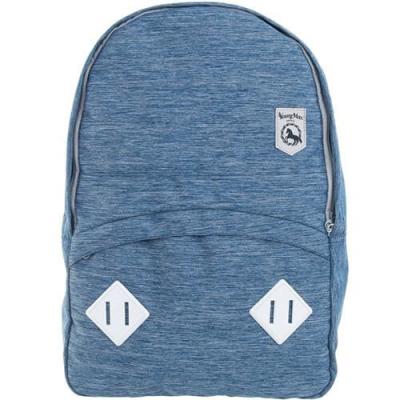 China Blue Polyester Custom Logo Backpacks , Printed Laptop Rucksack Bags For Student  for sale