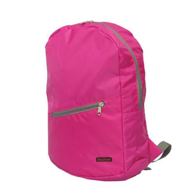 China Waterproof Red Foldable Traveling Backpack Long Shape For Luggage Carrying for sale