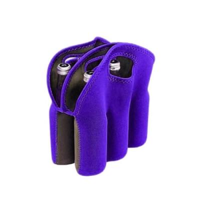 China Insulated Neoprene Water Beer Bottle Holder Multi Layers 6 Packs Type for sale