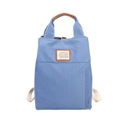 China Multifunctional Custom Canvas Bags / Durable Canvas Tote Backpack For Teenagers for sale