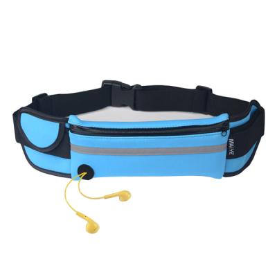 China Neoprene Waterproof Fanny Packs With Headphone Jack , Sport Belt Bag for sale