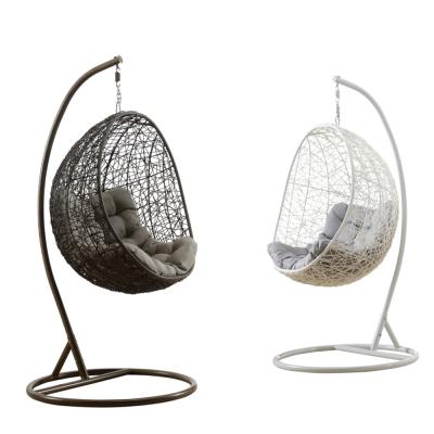 China Modern Hot Selling Round Balcony Patio For Bedroom Furniture Hanging Indoor Egg Shaped Outdoor Swing Chair for sale