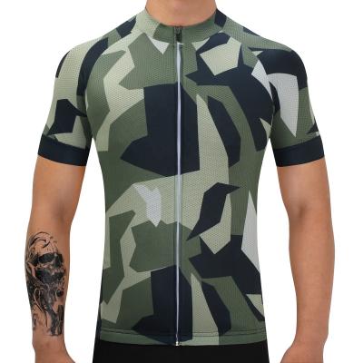 China Antibacterial Cycling Wear Bike Tank Tops Men Camouflage Sublimation Bicycle Shirt Custom Tank Top Cycling Clothing for sale