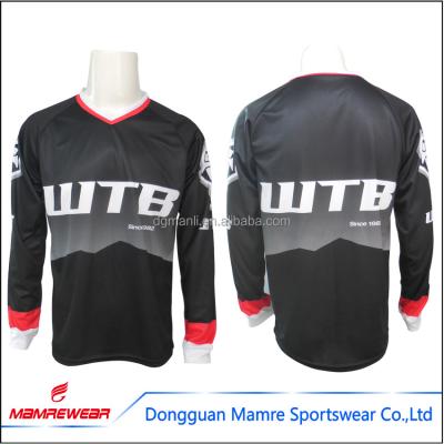 China Antibacterial sublimation long sleeve mountain bike shirt, MTB cycling tank top, inclined mtb tank top for sale