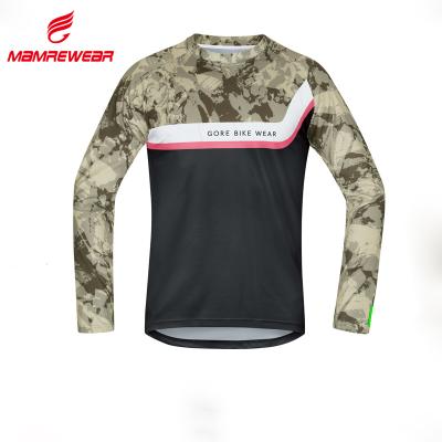 China Popular Antibacterial Camouflage Mountain Bike MTB Jersey , High End Inclined Jersey Clothing for sale