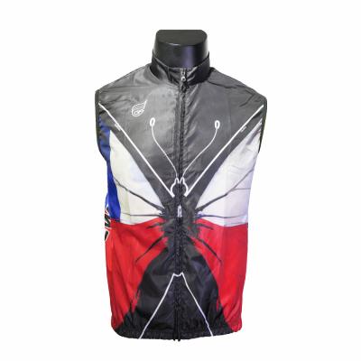 China Full 3D Sublimation Cycling Anti-UV Antibacterial Polyester Sleeveless Tank Top,Wholesale High Quality Comfortable Wind Proof Cycling Vest for sale