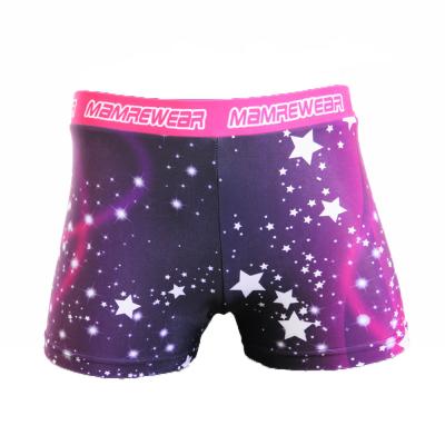 China Custom Comfortable Breathable Luminous Cheerleading Short, Women Sport BCS Short, Sublimation Cheer Shorts for sale