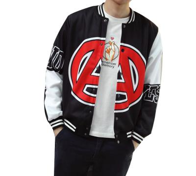 China Fashion china men's casual college jacket sublimation printing breathable high quality jacket men's sports jacket for sale