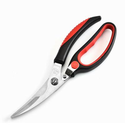 China Wholesale PP TPR Stainless Steel Fish Chicken Bone Food Kitchen Scissors for sale