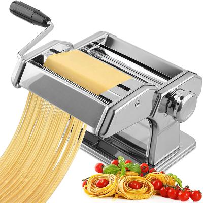 China High Efficiency Amazon Kitchen Stainless Steel Noodle Pasta Maker Hot Selling Home Manual Machine for sale