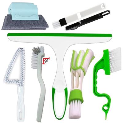 China Viable 7 in 1 Door Sliding Gap Track Window Groove Cleaning Brush Corner Cleaning Brush for sale