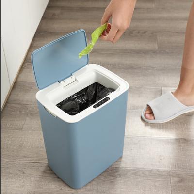 China Kitchen Waste Ash Bin Smart Sensor Recycle Touchless Smart Trash Bin Sustainable Household Trash Bin for sale