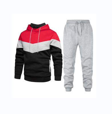 China New Custom Made Jogging Tracksuit Sportswear Contrast Color Set High Quality Custom Men's Sweatsuits Tracksuit With Logo Men for sale