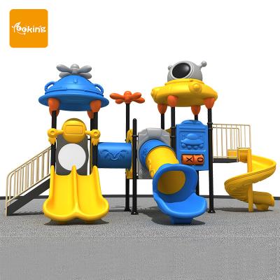 China Plastic Multifunctional Playground Equipment Commercial Kindergarten Playground Playground Slides for sale