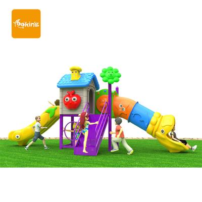 China Plastic/Metal/Steel Professional Outdoor Manufacturer Mini Outdoor Playground Kids Slide Plastic Playground Slide for sale