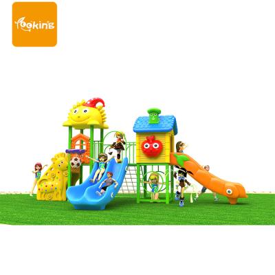 China Plastic Outdoor Swing Set Amusement Park Accessories Multi Function Outdoor Kids Playground Equipment for sale