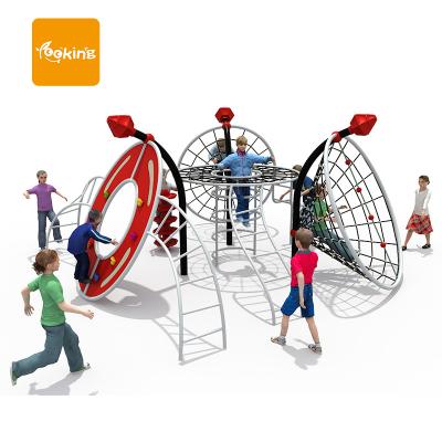 China PE Factory Customized Outdoor Playground With Climbing Rope Net For Sale for sale