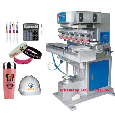 China All kinds of products doll eye 6 color pad printing machine 6 color tampo printer for toy eye for sale