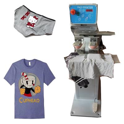 China Garment.t-shirt color pad printing machine 2 2 color cloth T-shirt design protection printe for sale