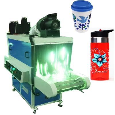 China Garment Shop Cosmetic Bottle Jar Tube UV Curing Machine With Digital System for sale