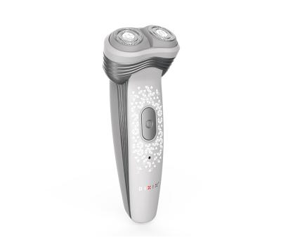 China Patented Floating Heads White Portable Cordless Rotary Shaver DSX5120 Electric Rotary Shaver With Auto Trimmer for sale