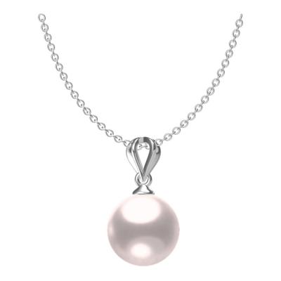 China Fashionable Free Tarnish Free Classic Natural Pearl Elegant Simple Sterling Silver 925 Necklace for sale