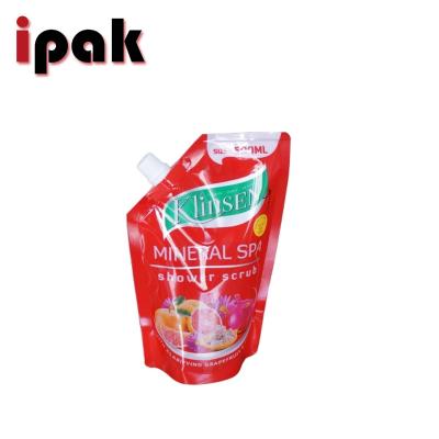 China Factory Supply Wholesale Moisture Proof Stand Up Pouch Fruit Juice Jelly Stand Up Spout Bag for sale