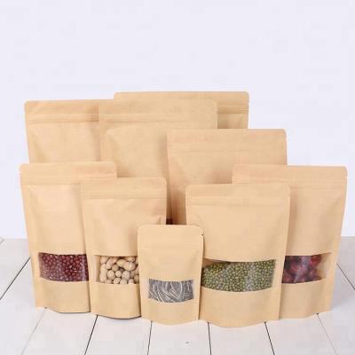 China Eco-Friendly Compostable Small Stock Biodegradable Moisture Proof Moq Kraft Paper Pla Zipper Bag For Coffee Or Tea Food Packaging for sale