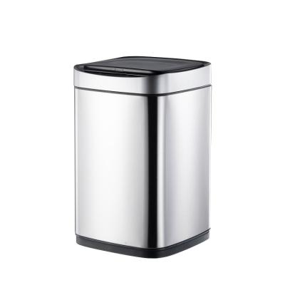 China Ministry of the Interior Sustainable Infrared Sensor Automatic Stainless Steel 10l Intelligent Trash Can for sale