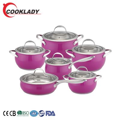 China China Best Viable Masterclass Premium 12 Pcs Non-Stick Frying Pans Cookware Set for sale