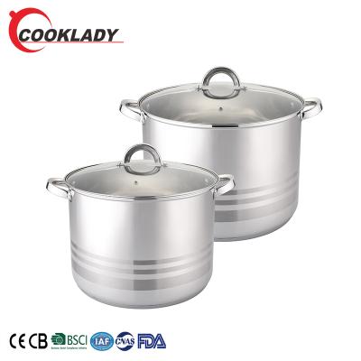 China 2020 Viable New Product 20 Liter Heat Preservation Stainless Steel Pot Soup Pan For Commercial for sale