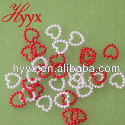 China DIY Acrylic/ABS Wholesale Heart Loose Plastic Shapes Beads Beads Jewelry Decoration for sale