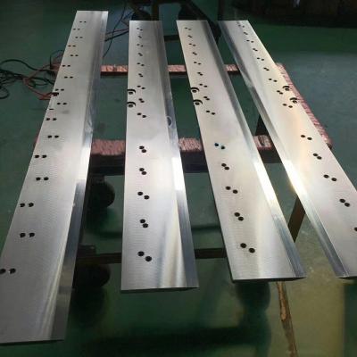 China Longer Lifetime TC inlay D2 M2 PM Crosscut Shear Straight Blade Sheeter Knives For Paper Cutting Machines for sale