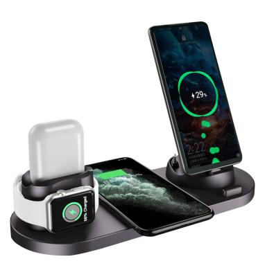 China Smart Watch 10W Qi Wireless Fast Charger Dock Stand Holder 3 in 1 Wireless Charger for Iphone for Apple Watch for Airpods for Samsung for sale