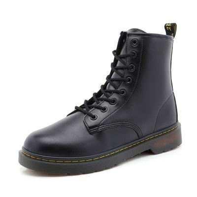 China Dr. Classic 8 Hole Flats Boots Men PU Ankle Winter Round Work Booties High Top Chelsea Boots Men Shoes for sale